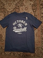 New Youth MLB New York Yankees Shirt Size Large L 14 16 Navy Blue T-Shirt 2025