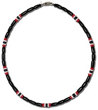 18" Mens and Womens Black Tropical Summer Beach Surfer Necklace From the Philipp