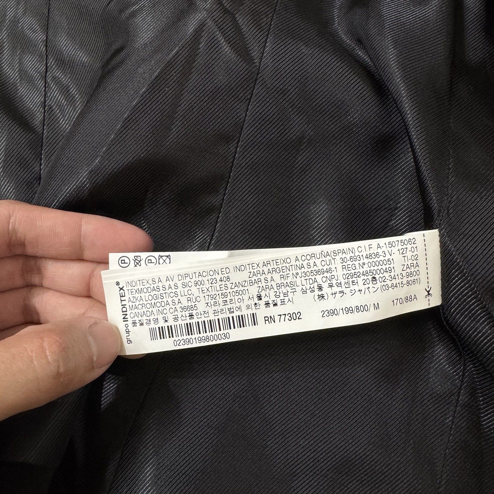 Zara Basic Open Front Black Blazer Jacket Lined S… - image 5