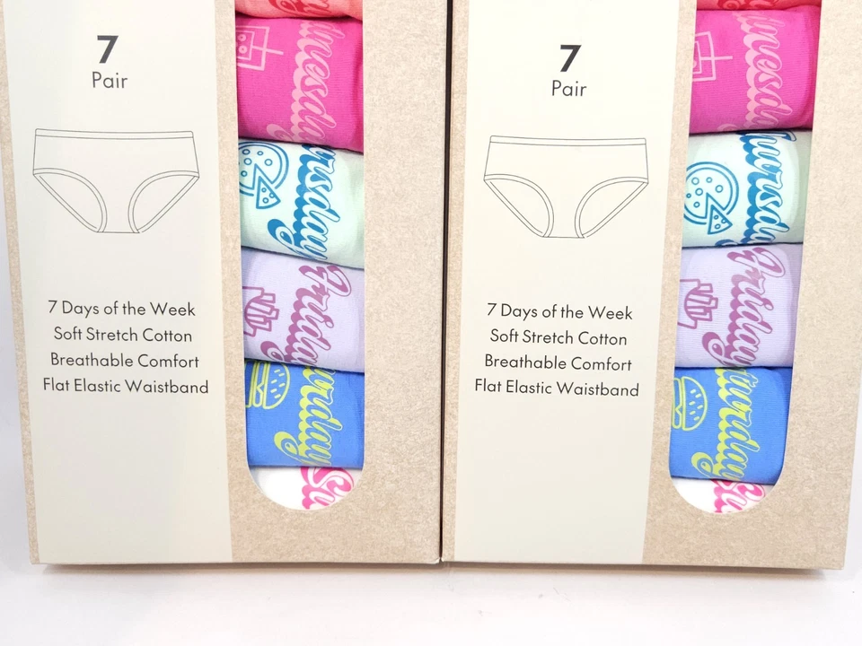 Комплект из 2 без границ женщин хлопок стринги трусики 7-Pack дней недели XXXL 22 - Изображение 3 из 4