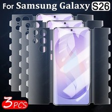3Pcs 360  Full Body Hydrogel Film for Samsung S24 S25 S26 Ultra Screen Protector