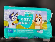 Pampers Easy Ups Training Underwear 5T/6T 15 Ct Bluey Design