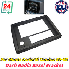 Double Din Dash Radio Bezel Bracket For 1986-88 Chevy Monte Carloel Camino