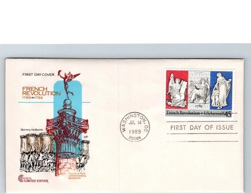 S07-4068, FRENCH REVOLUTION BICENT., BB, HF/COVER CRAFT CACHETS, FIRST DAY COVER
