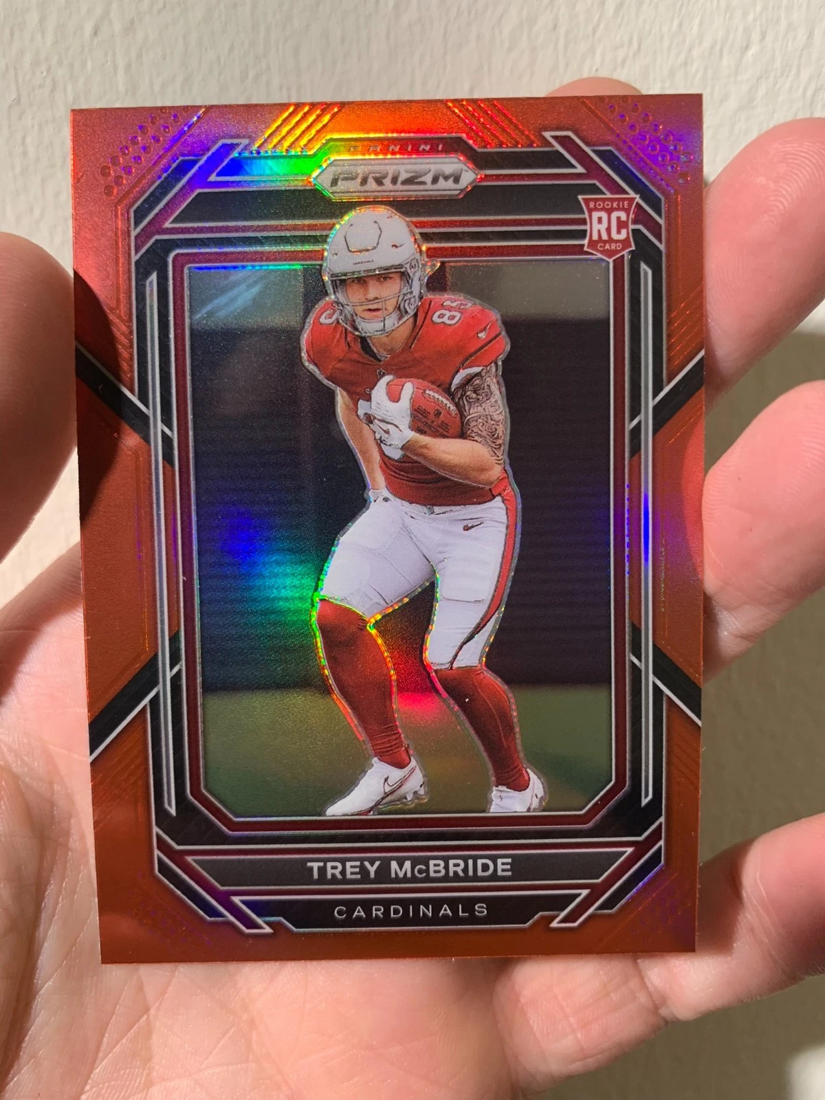 2022 Panini Prizm - Trey McBride #327 Red Color Match Retail SSP Rookie