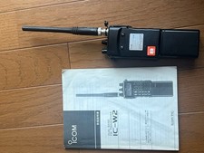 Icom IC-W2 Dual Band Handheld Transceiver 145/433 MHz External Power Used