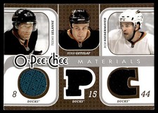 2008-09 O-Pee-Chee Materials Triple Teemu Selanne/Ryan Getzlaf/Rob Niedermayer