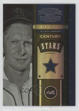 2004 Donruss Throwback Threads Century Stars Spectrum Red Schoendienst HOF 4f5