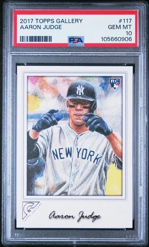 2017 Topps Gallery Aaron Judge Rookie #117 PSA 10🔥GEM MINT Yankees RC