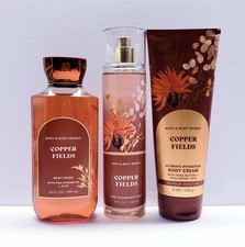 Bath  Body Works COPPER FIELDS Fragrance Mist, Shower gel and Body Cream 3 pcs 