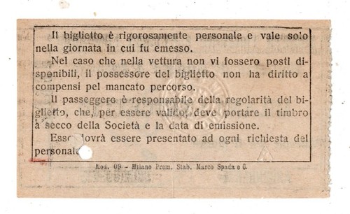 BIGLIETTO TICKET TRAM S.T.E.L. LINEA MILANO RONCHETTO - Picture 2 of 2