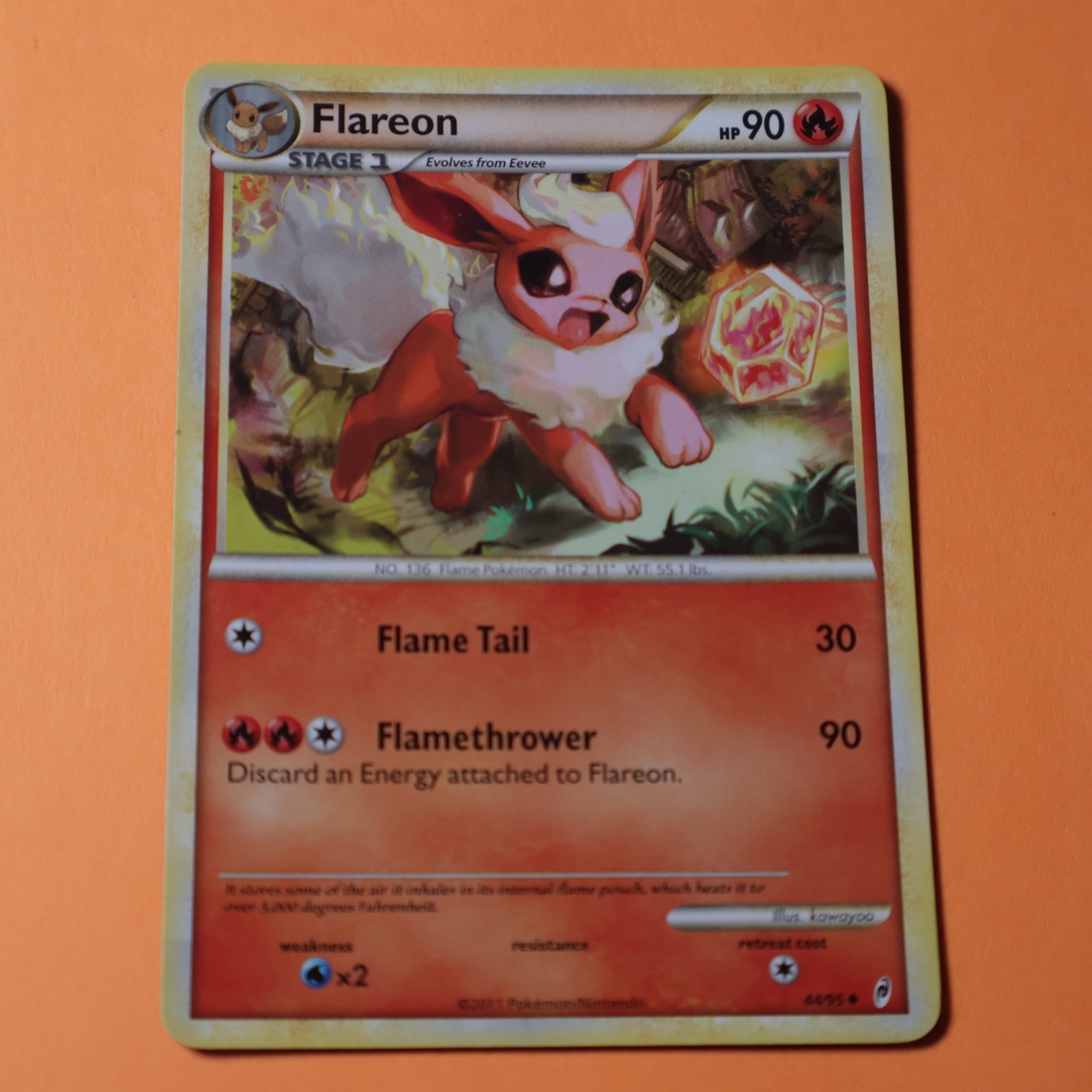 Flareon 44/95 Uncommon Call of Legends Pokemon
