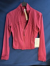 LULULEMON Raspberry Buttery Soft Nulu Define Cropped Jacket Size 8