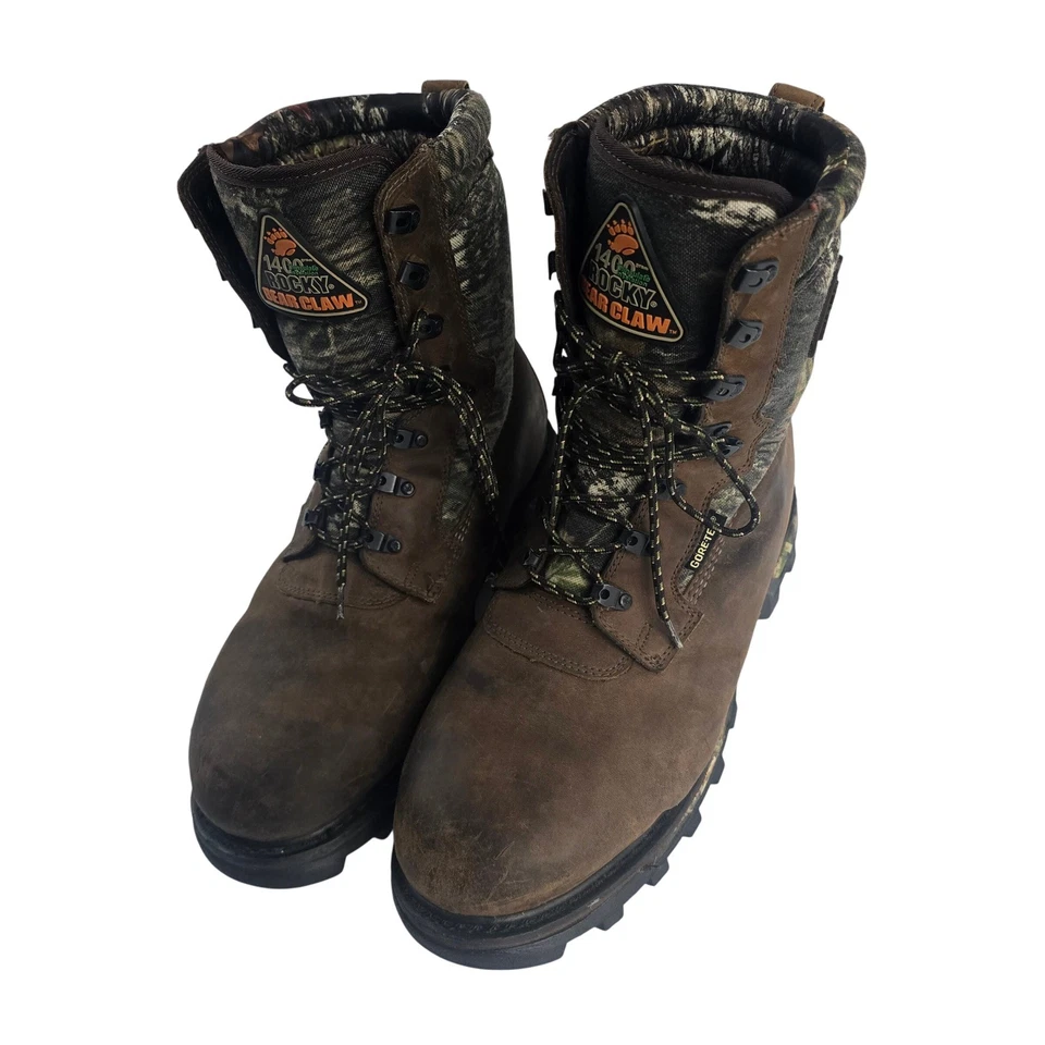 Botas de caça Rocky Bear Claw 3D 1400G GTX gore tex carvalho musgoso camuflado isolado 14W - Imagem 2 de 4