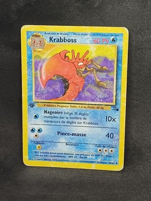 Pokemon Karte Krabboss 38/62 Unco Fossil Edition 1 Wizards DE GEBRAUCHT