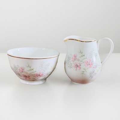 Mayfair Bone China kleines Milchkännchen und Zuckerdose (Größe Kaffeeservice)