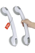 Shower Handle 2 Pack 16" Grab Bars Suction Grip Handicap Elderly Bathroom Safety