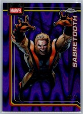 2026 Topps Chrome Marvel Purple Raywave Refractor #144 Sabretooth #35/75