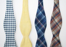 Vintage Bow Ties Lot of 4 All Cotton