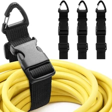 6 Pack 17 Inch Adjustable Extension Cord Holder Organizer with Triangle Clips