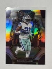 Ezekiel Elliott 2022 Panini Select Silver Prizm Premier Level Dallas Cowboys