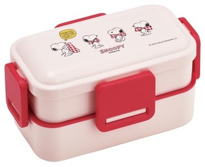 Skater Bento Box Fluffy Serving Lunch Box 2 Tiers 600ml Dishwasher and Microwave