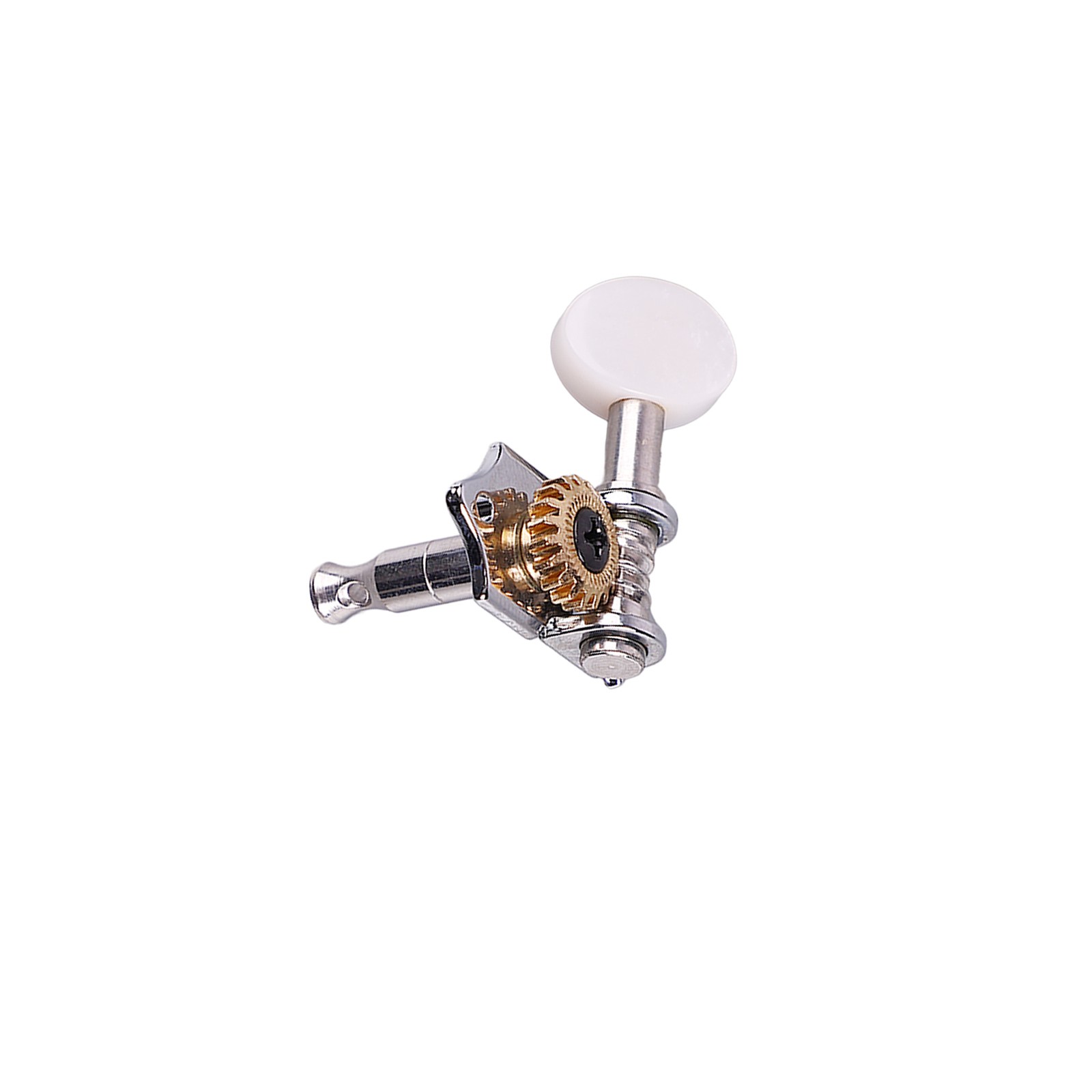 4PCS Ukulele Tuning Peg Chrome Color Metal Ukulele Machine Head Tuner For Rep