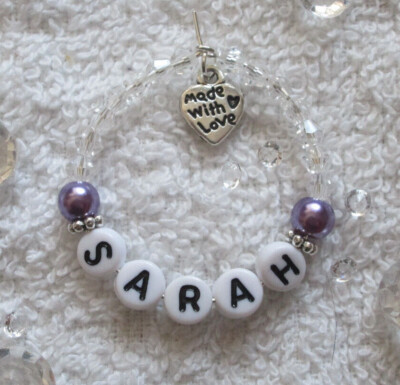 Personalisierte Weinglas Charms aus Kristallglas