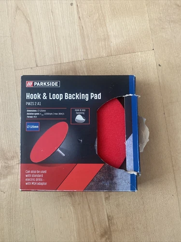 Plaquette de support crochet et boucle Parkside PWZS 2 A1 125mm