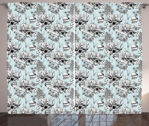 Urban Pattern Curtains 2 Panel Set Decoration 5 Sizes Window Drapes Ambesonne - Picture 1 of 28