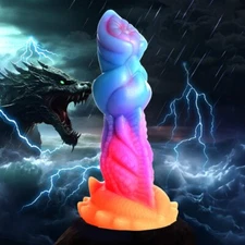 Creature Cocks: Aqua-Cock Glow-In-The-Dark Silicone Dildo ---FREE SHIPPING!!!
