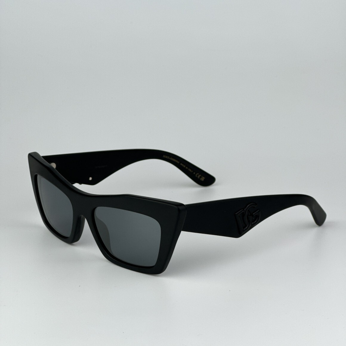 D&G Women Sunglasses Black Grey Mirrored Black Cat Eye  display picture 3