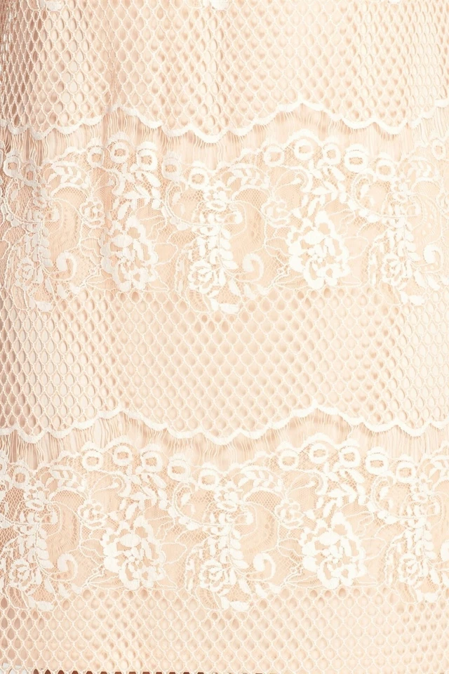 Mini Vestido Erin Erin Fetherston Maybelle Rosa Encaje Cambio Cóctel Talla 10 Foto 4 de 4