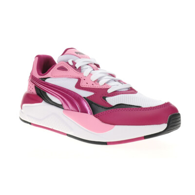 PUMA XRay Speed Metallic Lace Up Womens Pink Sneakers Casual