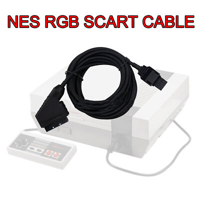 For NES Game Console 1.8m Scart Cable RGB AV Standard Video