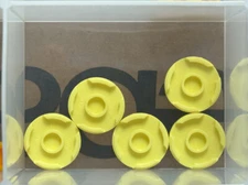 LEGO Parts - Bright Light Yellow Tile, Round 2 x 2 - No 14769 - QTY 5