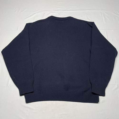 Vintage 90s Golf Sweater Mens Large Golfing Art Logo Blue Pullover Hipster IZOD - Picture 3 of 10