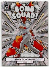 2023 Donruss Bomb Squad Silver Juan Gonzalez #BS7 Texas Rangers