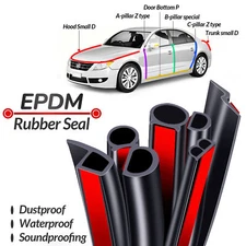 Rubber Seal Weather Strip Foam Sticky Tape Door Window Draught Excluder 2 Meter