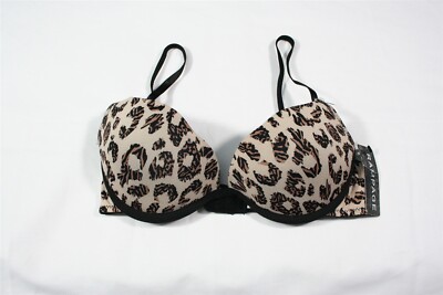 919X08 Rampage 812J Push Up Bra 34C Animal Print