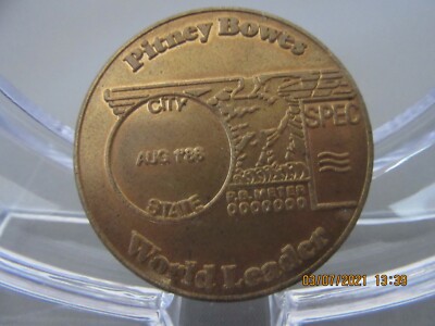 Pitney Bowes Electronic Scales The Right Weigh Token Coin 1986