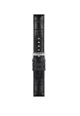 TISSOT OFFICIAL BLACK LEATHER AND RUBBER  STRAP LUGS 22 MM T852.046.761