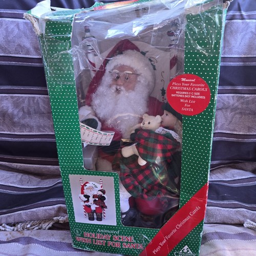 Creazioni natalizie bambina su Babbo Natale giro lista dei desideri posabile testato animato - Foto 5 di 7
