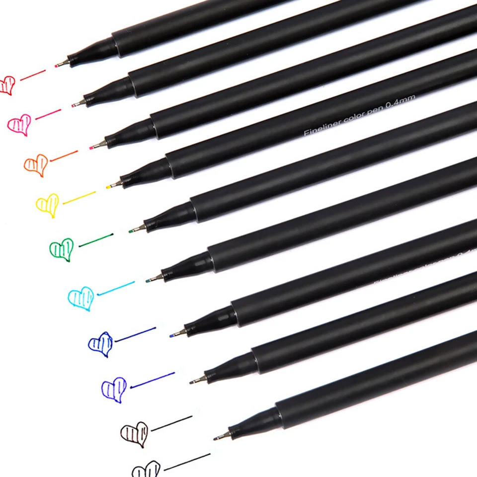 Feiner Liner Stift Farbstift Set Textmarker Stift Für Leichtere 12/24 Farbe - Bild 2 von 4