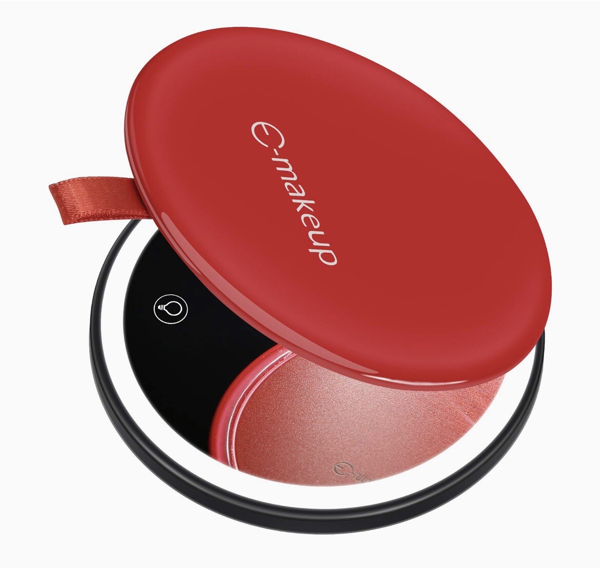 E-Makeup Portable Compact Magnetic Makeup Mirror with LED Lights