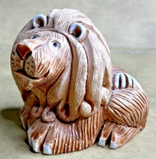 VTG Artesania Rinconada Collectible figurine Lion Tan #61 - Uruguay