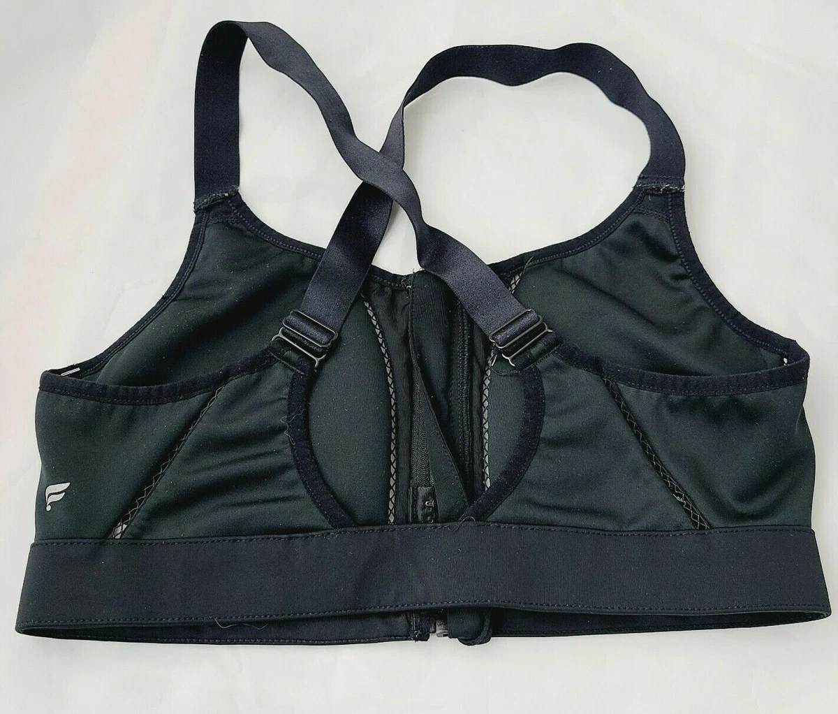 Fabletics Bra Size L Zoe High Impact Sports Bra Womens Black