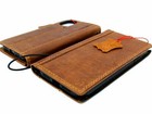 Genuine Real Leather Case for Apple iPhone 11 Wallet Luxury Cover Book soft Tan