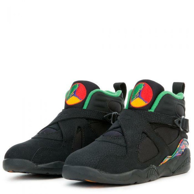 jordan 8 green and orange