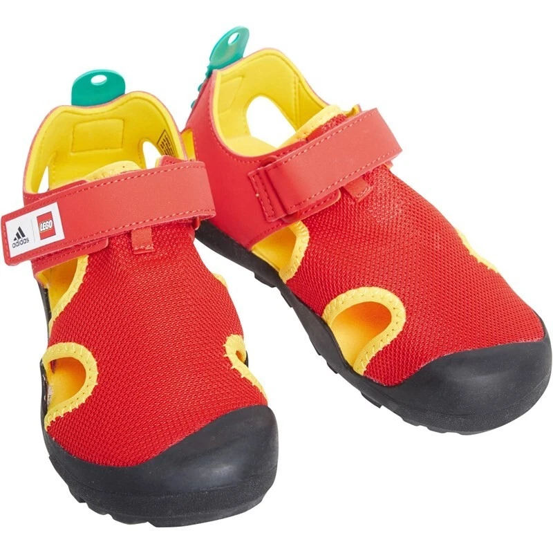 KIDS uk size 2 adidas lego captain toey sandals LEGO red